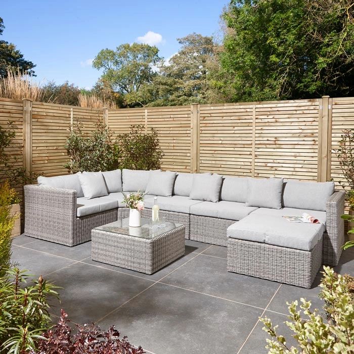 Midland Garden Furniture ALVOR Rattan Lounge Multi Set